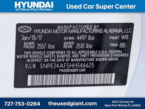 Used 2017 Hyundai Sonata SE FWD image 31