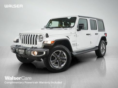 Used 2019 Jeep Wrangler Unlimited Sahara w/ Uconnect 4C Nav & Sound Group AWD/4WD image 1