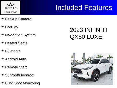 Certified 2023 INFINITI QX60 Luxe w/ Performance Audio Package AWD/4WD image 3