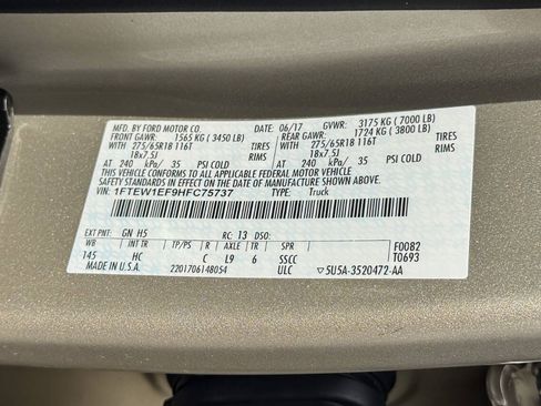 Used 2017 Ford F150 Lariat AWD/4WD image 25