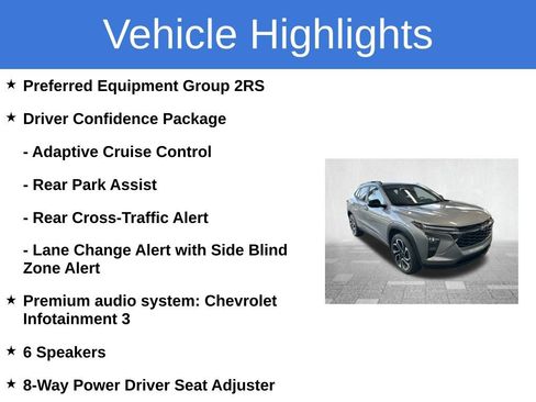Used 2025 Chevrolet Trax RS w/ Driver Confidence Package FWD image 3