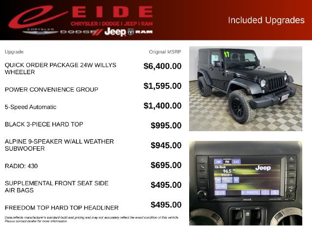 Used 2017 Jeep Wrangler Sport AWD/4WD image 13