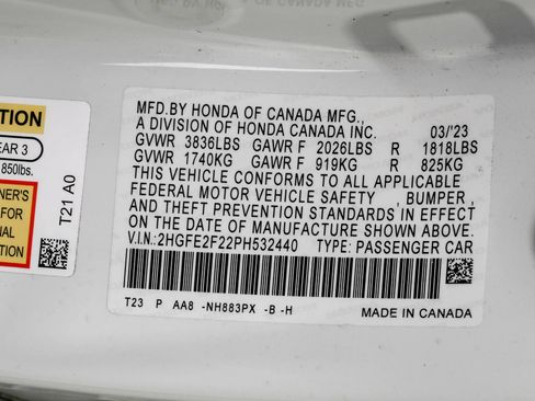Used 2023 Honda Civic LX image 67