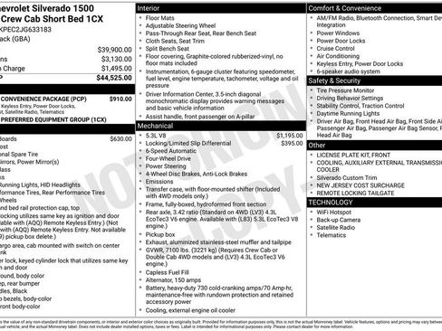 Used 2018 Chevrolet Silverado 1500 Custom w/ Custom Convenience Package image 2