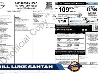 Used 2025 Nissan Leaf SV Plus