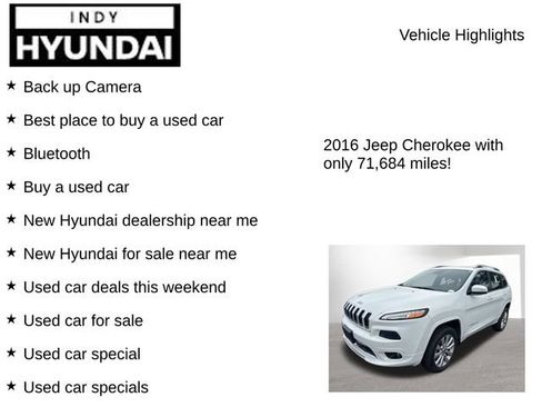 Used 2016 Jeep Cherokee Overland w/ Technology Group AWD/4WD image 7
