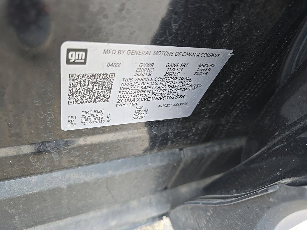 Used 2022 Chevrolet Equinox RS AWD/4WD image 10