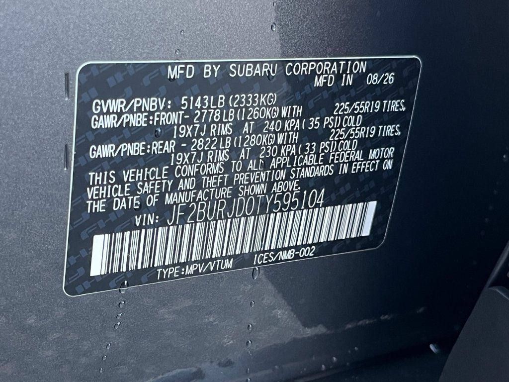 New 2026 Subaru Outback Touring XT AWD/4WD image 23