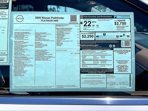 New 2026 Nissan Pathfinder Platinum AWD/4WD image 14