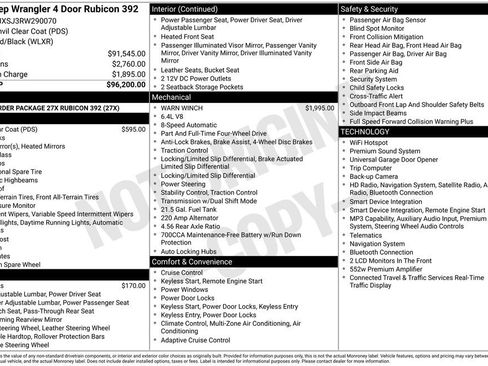 Certified 2024 Jeep Wrangler Unlimited Rubicon 392 AWD/4WD image 13