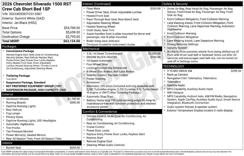 New 2026 Chevrolet Silverado 1500 RST AWD/4WD image 27