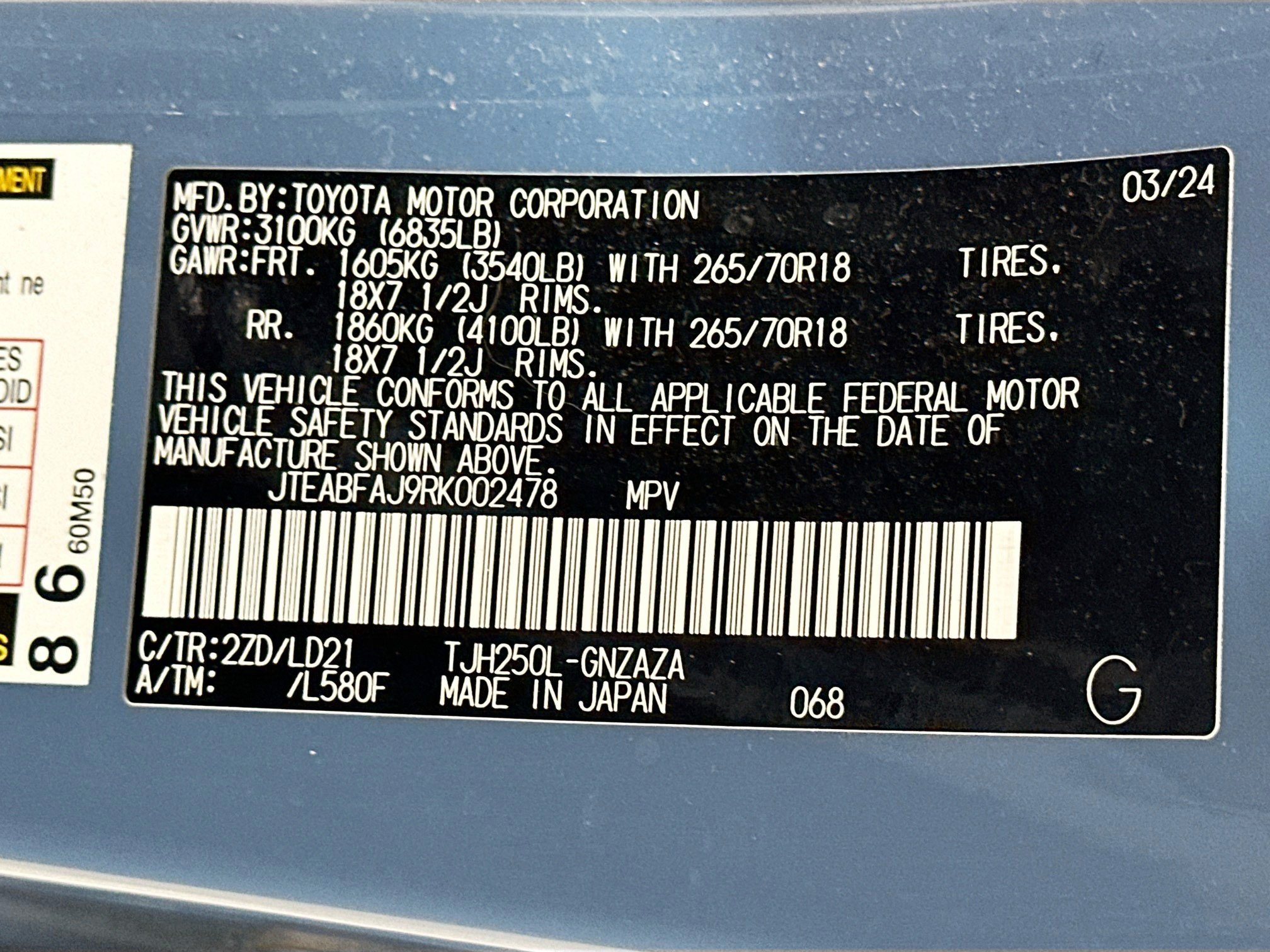 Used 2024 Toyota Land Cruiser AWD/4WD image 42