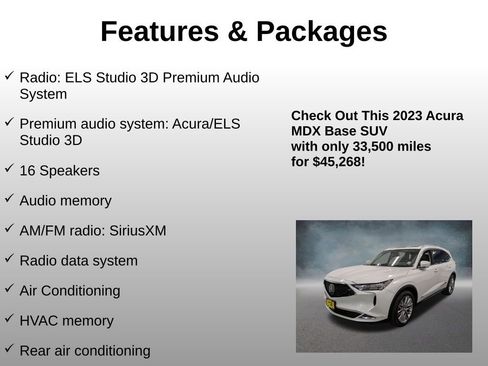 Used 2023 Acura MDX SH-AWD w/ Advance Package image 8