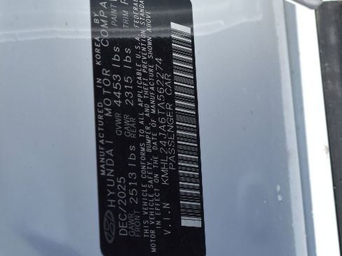 New 2026 Hyundai Sonata SE FWD image 28