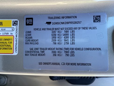 Used 2023 Chevrolet Tahoe LT w/ Luxury Package RWD image 36