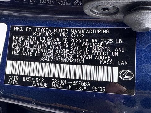 Used 2022 Lexus ES 350 w/ Premium Package image 45