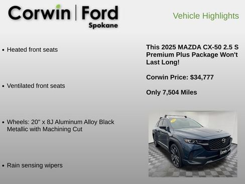 Used 2025 MAZDA CX-50 AWD 2.5 S w/ Weather Package image 24