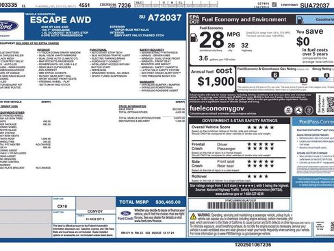 Used 2025 Ford Escape ST-Line w/ Tech Pack #1 AWD/4WD image 4