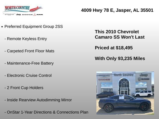 Used 2010 Chevrolet Camaro SS w/ RS Package RWD image 8