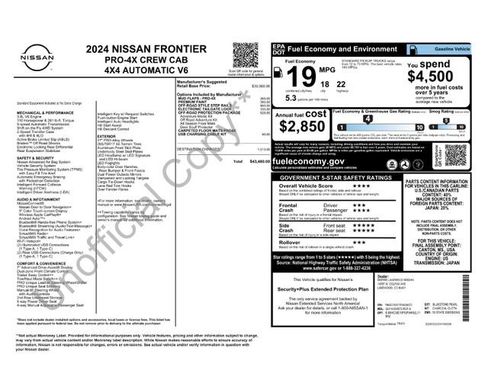 Used 2024 Nissan Frontier PRO-4X w/ Off-Road Protection Package AWD/4WD image 4