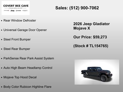 New 2026 Jeep Gladiator Mojave image 24