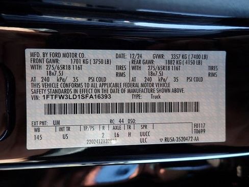 Used 2025 Ford F150 XLT w/ Equipment Group 302A MID AWD/4WD image 23