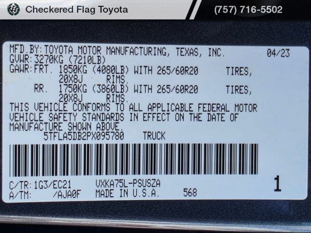 Used 2023 Toyota Tundra SR5 w/ TRD Sport Premium Package AWD/4WD image 20