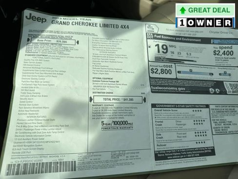 Used 2013 Jeep Grand Cherokee Limited AWD/4WD image 29