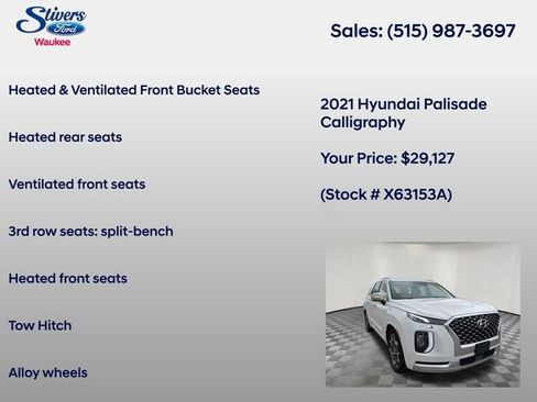 Used 2021 Hyundai Palisade Calligraphy AWD/4WD image 22