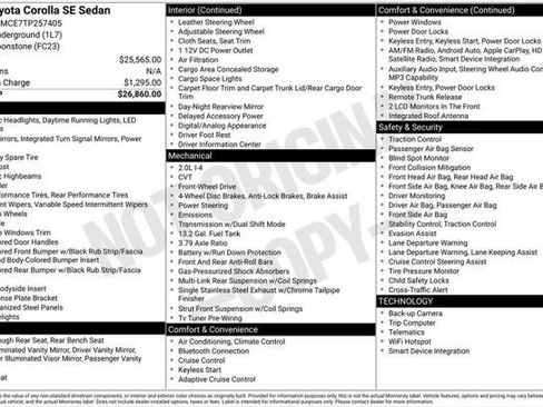 Certified 2026 Toyota Corolla SE FWD image 2