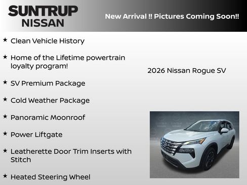 Certified 2026 Nissan Rogue SV w/ SV Premium Package FWD image 6