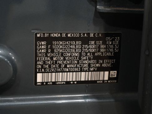 Used 2024 Honda HR-V EX-L image 17