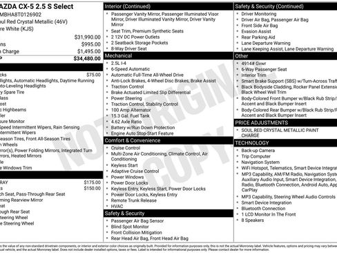 New 2026 MAZDA CX-5 Select AWD/4WD image 4