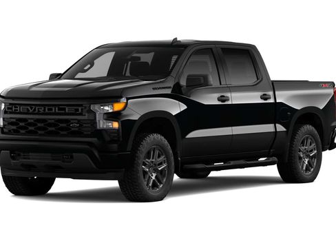 New 2026 Chevrolet Silverado 1500 Custom w/ Turbomax Blackout Package AWD/4WD image 2
