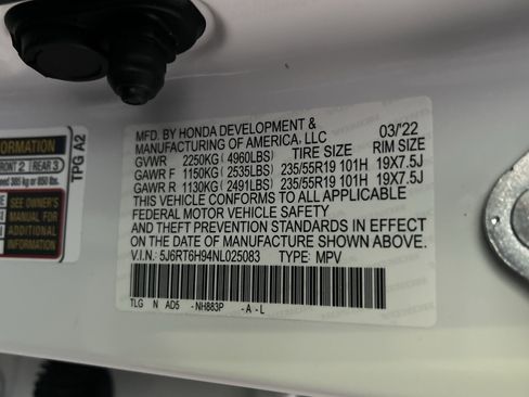 Certified 2022 Honda CR-V Touring image 36