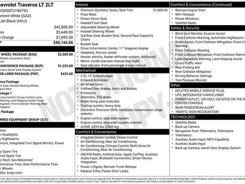 New 2026 Chevrolet Traverse LT w/ Sun and Wheel Package image 4