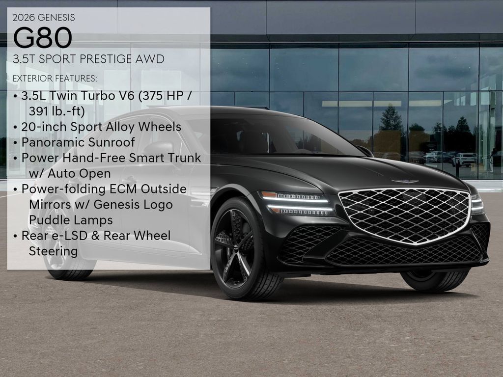 New 2026 Genesis G80 3.5T Sport Prestige AWD/4WD image 3