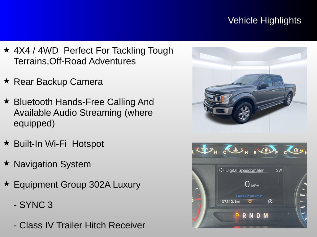 Used 2018 Ford F150 XLT w/ Equipment Group 302A Luxury AWD/4WD image 4