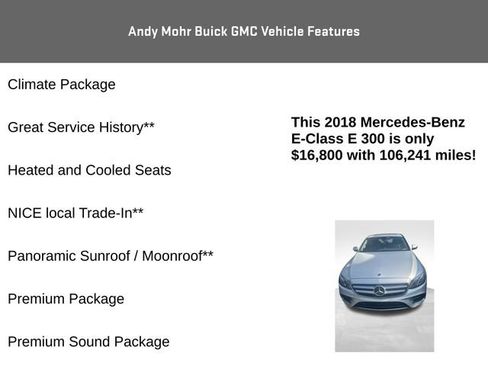 Used 2018 Mercedes-Benz E 300 4MATIC image 8