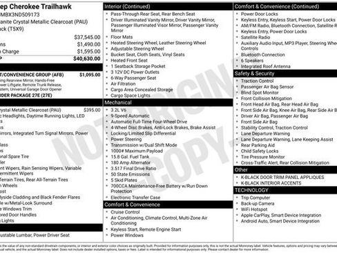 Used 2022 Jeep Cherokee Trailhawk w/ Comfort/Convenience Group image 5