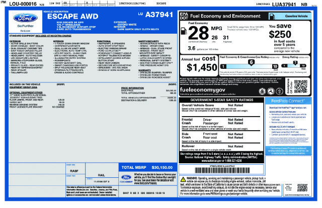 Used 2020 Ford Escape SE AWD/4WD image 9