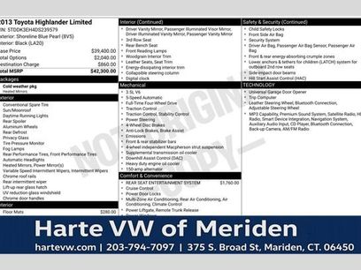 Used 2013 Toyota Highlander Limited