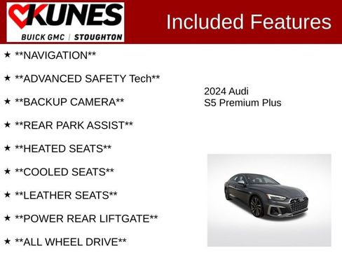 Used 2024 Audi S5 Premium Plus w/ Premium Plus Package AWD/4WD image 4