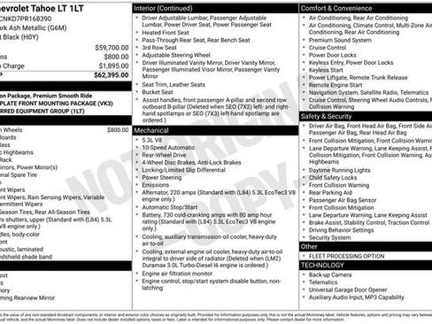 Used 2023 Chevrolet Tahoe LT RWD image 2