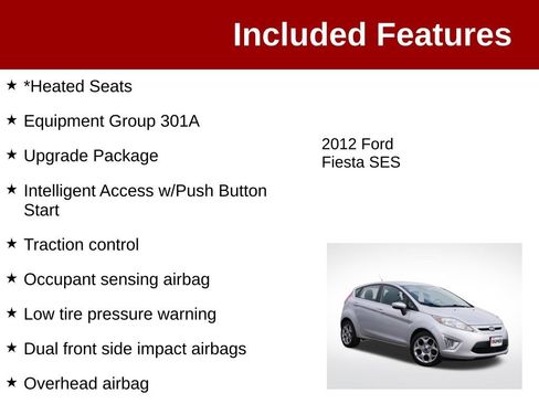 Used 2012 Ford Fiesta SES FWD image 3