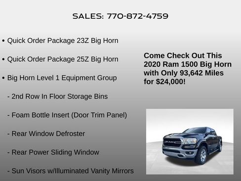 Used 2020 RAM 1500 Big Horn image 5