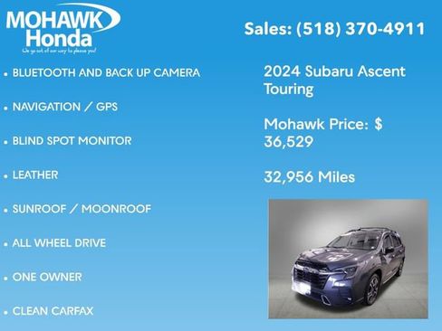 Used 2024 Subaru Ascent Touring image 7