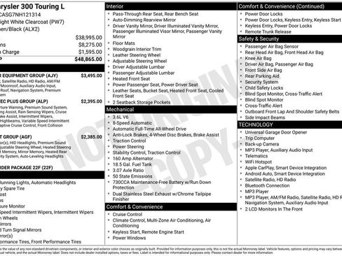 Used 2022 Chrysler 300 Touring L w/ Popular Equipment Group AWD/4WD image 7