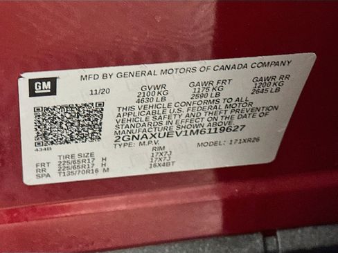Used 2021 Chevrolet Equinox LT AWD/4WD image 12