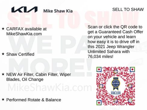 Used 2021 Jeep Wrangler Unlimited Sahara AWD/4WD image 13